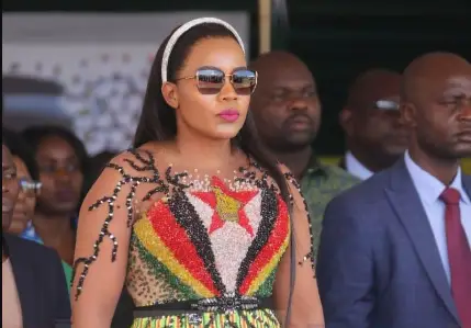 VP Chiwenga's Wife Minnie: Stunning National Fabric Dress